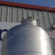 9,000 Ltr 316 Grade SS Jacketed Tank with Full-Sweep Scraped-Surface Mixer